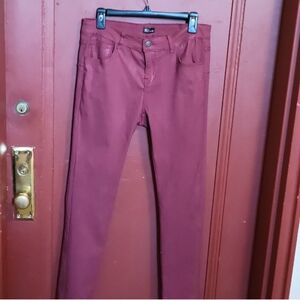 926 Women's Burgundy Straight Foot  Pants Size 11